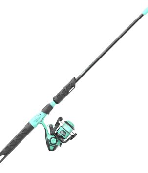 Zebco Rambler Fishing Reel and Rod Combo, Durable Fiberglass Rod with Built-in Carabiner, Patented No-Tangle Reel, Pre-Spooled with 8-Pound Zebco Fishing Line