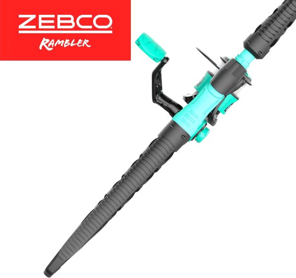 Zebco Rambler Fishing Reel and Rod Combo, Durable Fiberglass Rod with Built-in Carabiner, Patented No-Tangle Reel, Pre-Spooled with 8-Pound Zebco Fishing Line - Image 5